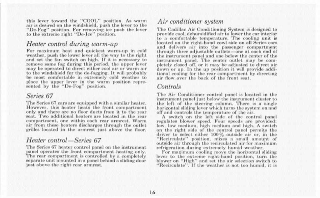1959 Cadillac Owners Manual Page 30